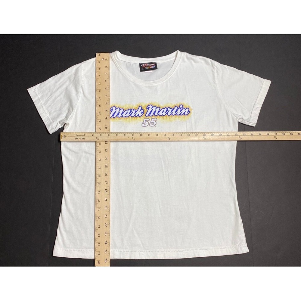 Chase Authentics Mark Martin 55 Mens TShirt XL White Aarons Dream Machine Camry - Picture 9 of 9